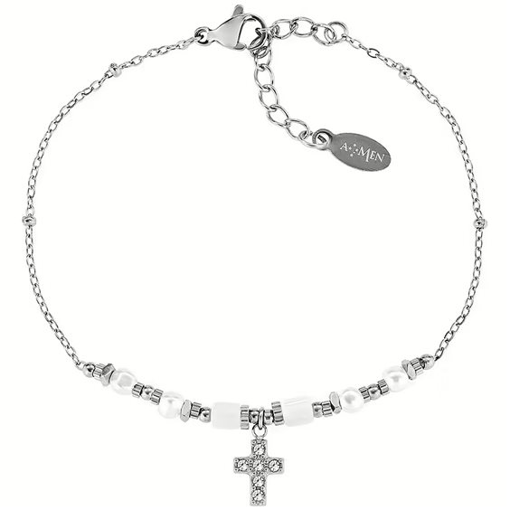 Pulsera Amen Mujer Acciaio donna in Acero Agata ACBR818377B - ACBR818377B